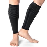 CAMBIVO Manchon Compression Mollet x2, Bas de Contention Femme Homme, Chaussettes de Contention sans Pied, Chaussettes Compression pour Circulation Sanguine Jambes, Varices, Running, Voyage Avion