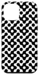 Coque pour iPhone 12 mini White Black Ripple Circle Wavy Polka Dots Pattern