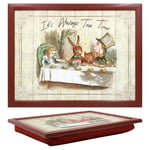 Cushioned Lap Tray - Alice's Adventures in Wonderland - Tea Party Design