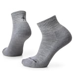 Smartwool Everyday Solid Rib Ankle Socks, LIGHT GRAY, Medium