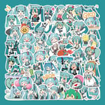 65 Chibi-version Hatsune Miku-klistermärken