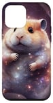 Coque pour iPhone 12 mini Boho Hamster Mignon Souris Rétro Galaxie Astronaute