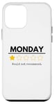 Coque pour iPhone 12 mini Monday Would Not Recommend One Star Funny Office Blague