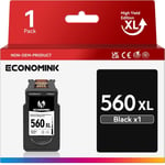 PG-560XL Cartouches d'impression Compatibles pour Canon 560 560XL Cartouches pour Canon TS5350 TS5351 TS7450 TS7451 TS5352 TS5353 (1 Noir)