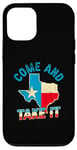 Coque pour iPhone 12/12 Pro Drapeau du Texas USA Independence Day Come And Take It