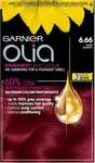 Garnier Olia Permanent Hair Dye, Up to 100% Grey Hair Coverage, No Ammonia, 60%