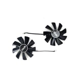 Saphir 100MM GAA8B2U GAA8S2U 4PIN R9 380 380X Ventilateur vidéo Sapphire R9 380 380X 2g4G D5 Ventilateur de carte graphique Ventilateur de refroidissement VGA - Type 2 black