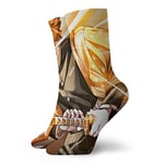 Anime D-Emon S-Layer Zenitsu Athlétique Amorti Crew Chaussettes Chaussettes De Course pour Hommes Et Femmes