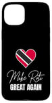 Coque pour iPhone 15 Plus Make Roti Great Again Funny Trinidad and Tobago Trini Flag