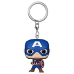 Funko Pop! Keychain: Marvel NC - Captain America - Marvel Comics Novelty Keyring - Collectable Mini Figure - Stocking Filler - Gift Idea - Official Merchandise - Comic Books Fans - Backpack Decor