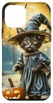 Coque pour iPhone 12 mini Midnight Meowgic : Witchy Whiskers