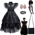 Barnkläder Maskeraddräkter Halloween Dress Belt Wig 150cm