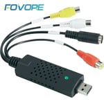 Convertisseur de carte de capture audio vidéo USB 2.0,adaptateur PC,VHS vers DVD,Grabber vidéo numérique,reviepour Windows,Mac,iMac,PC