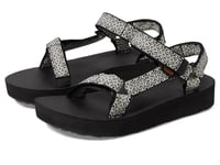 Teva Women's Midform Universal Sport Sandal, Boho White/Black, 8 UK