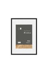 Skava A2 Wooden Picture Frame With A3 Mount & Glass Front