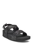 Lulu Glitter Back-Strap Sandals Black FitFlop