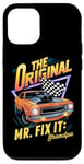 Coque pour iPhone 12/12 Pro La Journée des grands-parents originale de Mr. Fix It Grandpa Hero