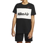 Nike B NSW AIR Tee SS T-Shirt Garçon, Black/White, FR : L (Taille Fabricant : L)