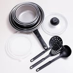 Kamberg - Batterie de Cuisine 14 pcs - Induction - Made in France - Sans PFOA/PFAS - Avec 1 couvercle Pyrex® Ø20 cm