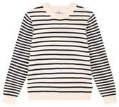 Petit Bateau Femme A0b8j Pull Manches Longues, Avalanche/Smoking, XS EU