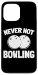 Coque pour iPhone 13 Pro Max Jeu De Bowling Quilles - Joueur Boule Bowling