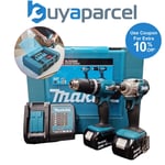 Makita 18v DLX2336S Twin Kit - DHP453 Hammer Drill + DTD156 Impact Driver 2x 3ah