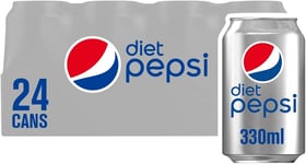 Pepsi Diet Cola Cans, 24 X 330Ml