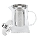 Glass Teapot Beautiful Portable High Borosilicate Glass Tea Kettle Elegant W New