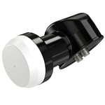 SLx LNB 2 Quad Output, LNB for Satellite Dish Freesat/Satellite Recievers, KU Band, Universal LNB for Sky HD, Sky HD+, Freesat HD, 25MHz PLL Crystal Technology, Includes MK4 Bracket