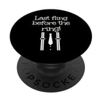 Last fling before the ring outfit for man and woman PopSockets Adhesive PopGrip