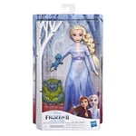 Disney Frozen 2 Elsa Fashion Doll In Travel Outfit with Pabbie and Salamander