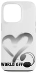 Coque pour iPhone 13 Pro Casque Musique Coeur Techno House Amour