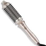 TYMO Thermal Brush - Hot Brush Hair Styler, Heated Round Brush 43mm, Blowout Brush with Flexi-Fit Tech for Hair Straightening and Curling 2 in 1, 3 Temps (160℃ 180℃ 200℃), Dual Voltage, Quick & Easy