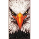 Vervaco Point De Croix Compté Kit Tableau Complet Set AIGLE De Broderie Loisir Créatif Maison Decoration Cadeau DIY ca. 14 x 26 cm Counted Cross Stitch Embroidery