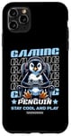 iPhone 11 Pro Max Gaming Penguin Video Game Graphic For Men Boys Women Kids Case