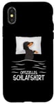 Coque pour iPhone X/XS Official Sleeping Dackel Dachshund Dog Dachshund Teckel