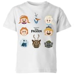 T-Shirt Enfant La Reine des Neiges - Emoji - Blanc - 3-4 ans