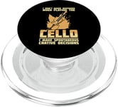 Cello Instrument Funny Playing Musical Lesson PopSockets PopGrip for MagSafe