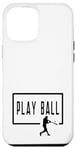 Coque pour iPhone 12 Pro Max Play Ball Baseball Batter Homerun Funny Game Graphic Dire