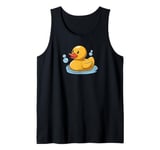 Cute Yellow Rubber Ducky Little Bath Toy Duck Tank Top