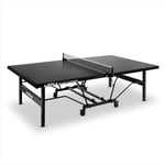 JOOLA Table de ping-Pong Professionnelle en Aluminium 6 mm - Surface Composite résistante aux intempéries - Montage Rapide, Outdoor Black Outdoor