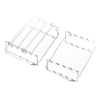 2 Pcs Air Fryer Rack pour Double Basket Fryers Compatible avec DZ401 Friryers Accessoires