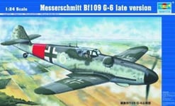 1:24 TRUMPETER KIT Messerschmitt Bf-109 G-6 Late TR02408 Model