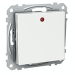 Schneider Electric Strömbrytare Exxact Trapp/1-pol LED TRYCKKNAPP TRAPP MED VIT WDE002146