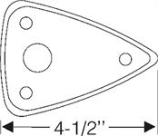 Steele Rubber Products 70-0259-14 Mounting pad, h/l bar to rad.