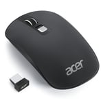 Acer Souris sans Fil, 2.4GHz Souris Optique à 4 Boutons Programmables 1600 PPP, Ambidextre et Ergonomique, Connexion ou Récepteur USB Multi Appareils pour PC/Ordinateur/Téléphone/Tablette