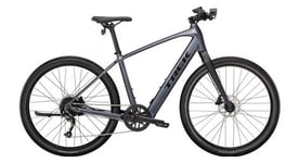 Velo de fitness electrique trek dual sport  2 shimano altus 9v 250 wh 650 mm gris 2023