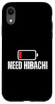 Coque pour iPhone XR Batterie basse Hibachi japonaise nécessitant un Hibachi