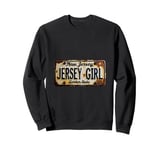 Jersey Girl Retro License Plate - Unique Gift for Her Sweatshirt