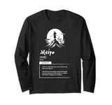 Bushido Philosophy - Meiyo - The Virtue of Honor Long Sleeve T-Shirt